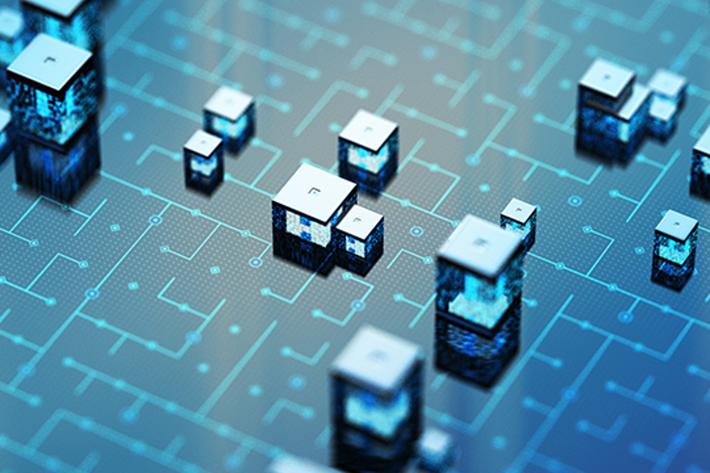 Cube Portrait 3 abstract cube image